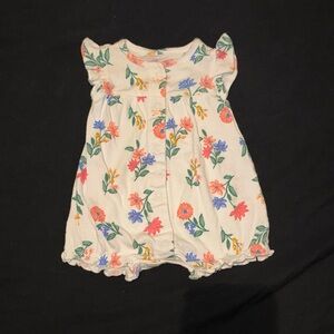 Carter's White Floral Baby Outfit